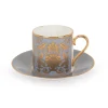 Acanthus Grey Coffee Cup And Saucer*Royal Collection Shop Outlet