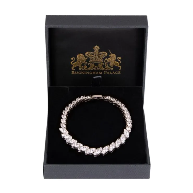 Buckingham Palace Slim Oval Crystal Bracelet*Royal Collection Shop New