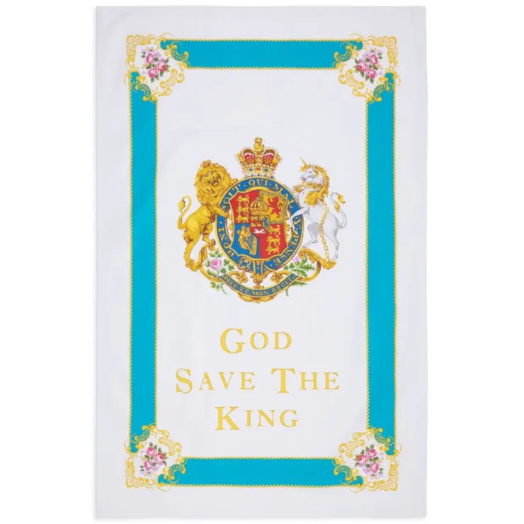 Coat Of Arms Tea Towel*Royal Collection Shop Discount