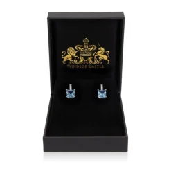 Crystal Square Drop Earrings*Royal Collection Shop
