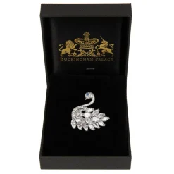 Crystal Swan Brooch*Royal Collection Shop New