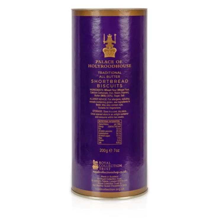 Palace Of Holyroodhouse Shortbread Tube*Royal Collection Shop