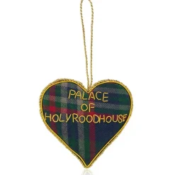 Palace Of Holyroodhouse Tartan Heart Decoration*Royal Collection Shop New