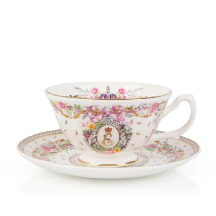 Queen Elizabeth Ii Commemorative Teacup And Saucer*Royal Collection Shop Clearance