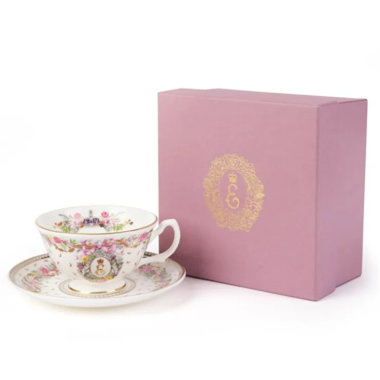 Queen Elizabeth Ii Commemorative Teacup And Saucer*Royal Collection Shop Clearance