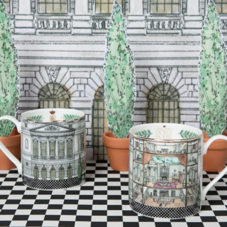 Queen Mary'S Dolls' House Coffee Mug*Royal Collection Shop Outlet