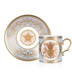 Special Edition Lustre Purple And Blue Coffee Cup And Saucer*Royal Collection Shop Discount