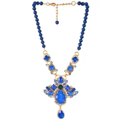 Vicki Sarge Large Blue Necklace*Royal Collection Shop Clearance
